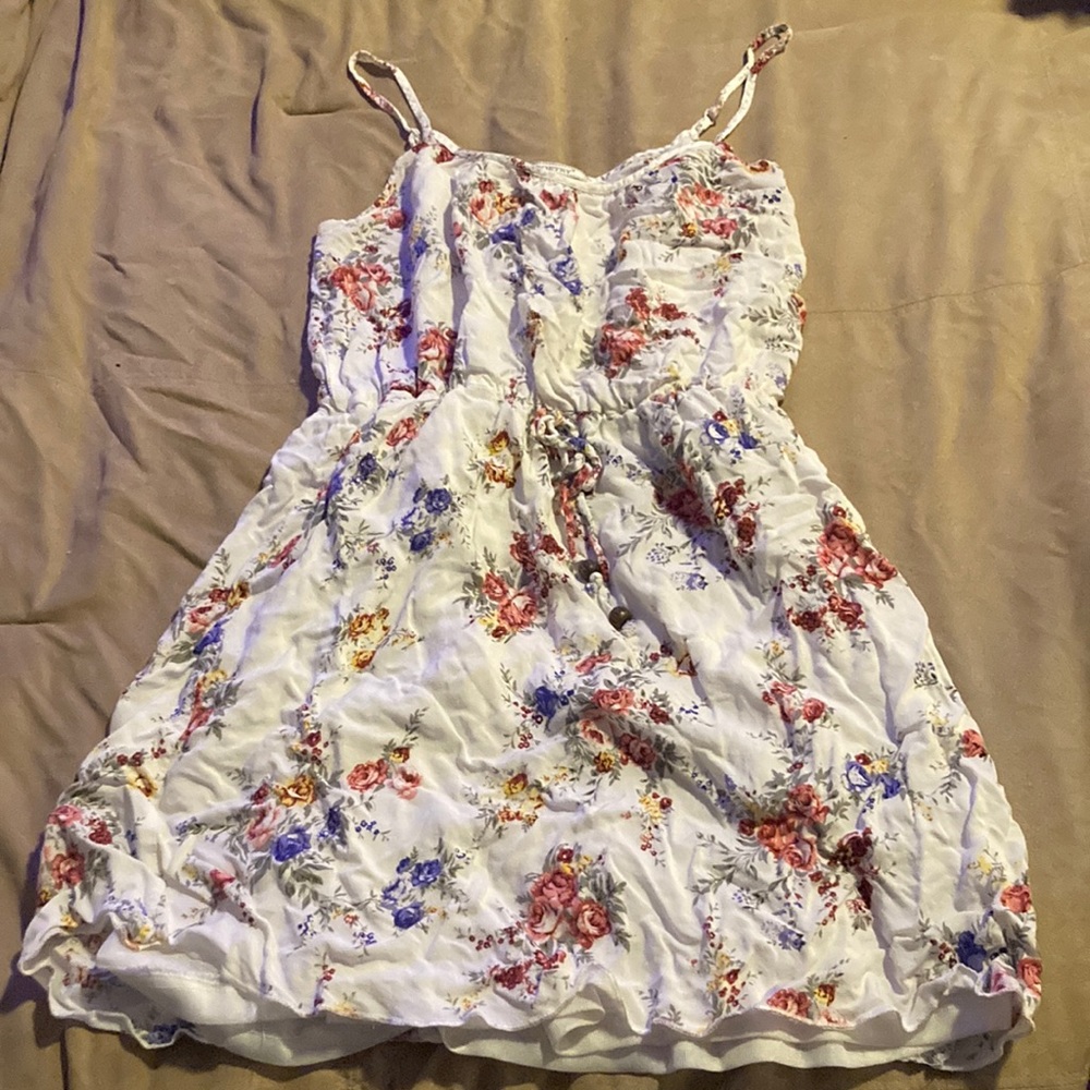 Poetry floral print on a white back ground